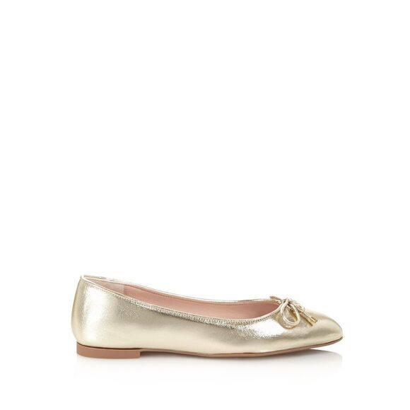 AQUA Womens Ivory Chain Lobster Clasp Ankle Strap Padded Gabby Square Toe Slip On Leather Ballet Flats M main image 1